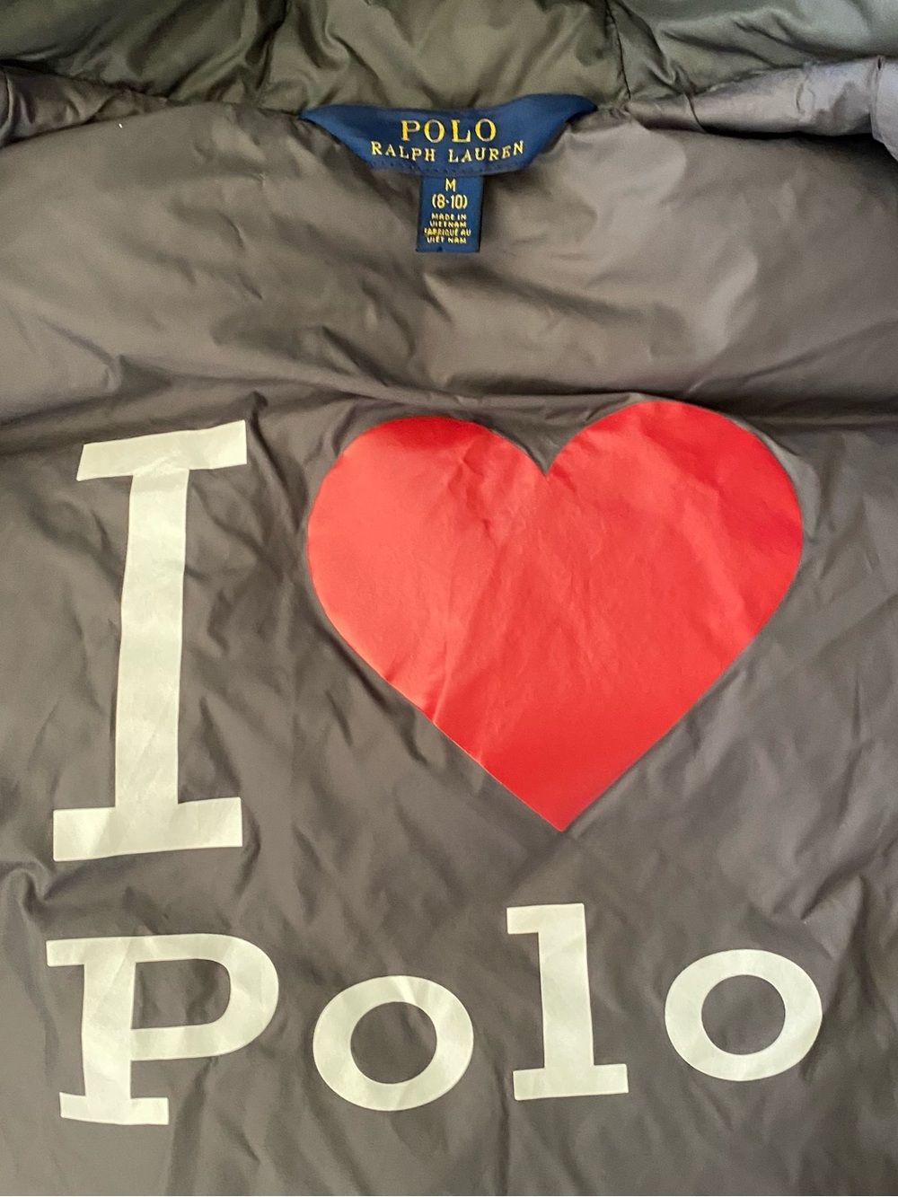 Polo by Ralph Lauren Girls Grey Long Hooded Puffer Coat - Picture 10 of 10